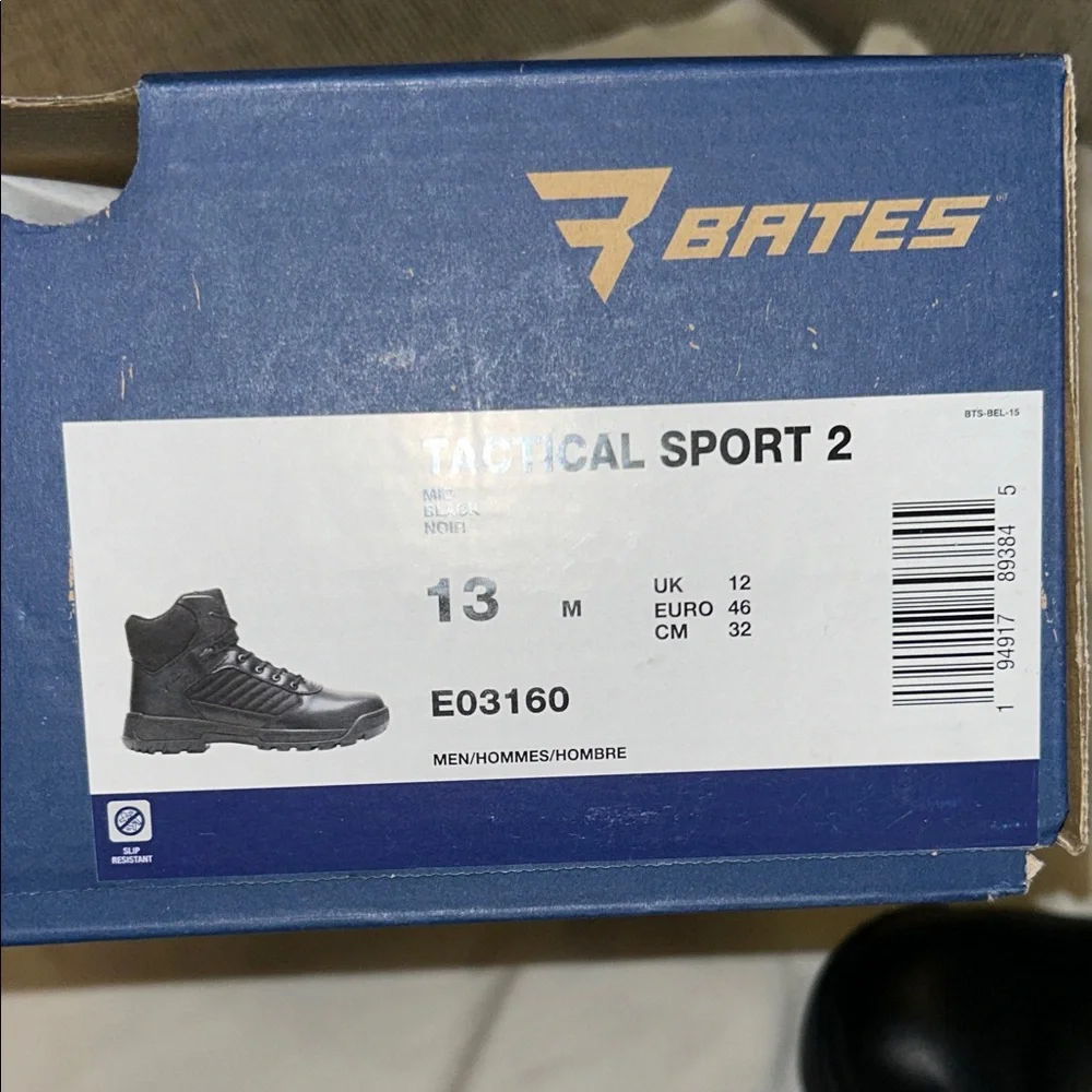 Bates Men's Tactical Sport 2  Size 13 Heavy Duty Black Boots